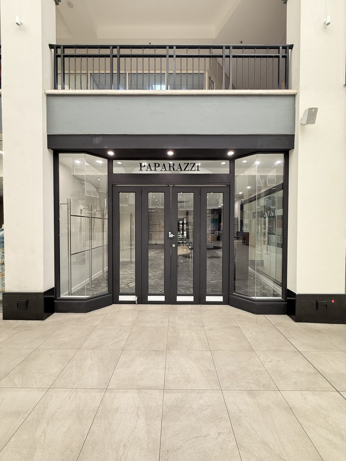 The completed Paparazzi shopfront at Chevron Renaissance
